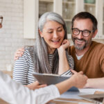 Couple choosing the best debt relief program