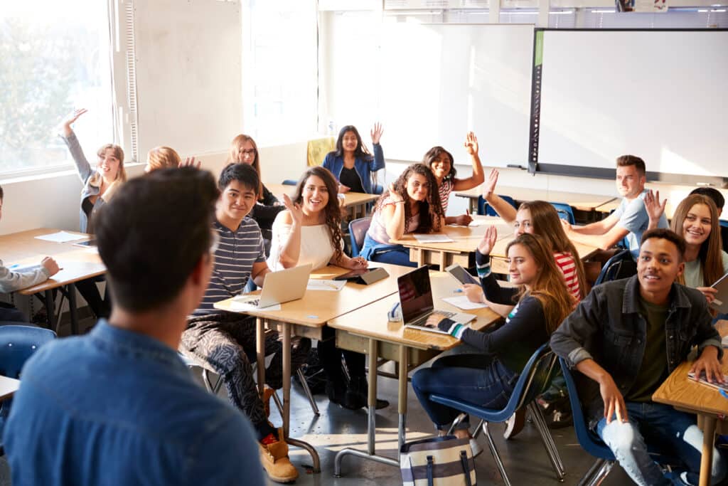 high school classroom