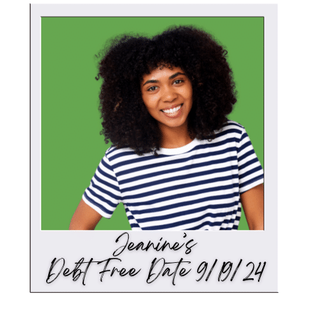 jeanines debt free date polaroid