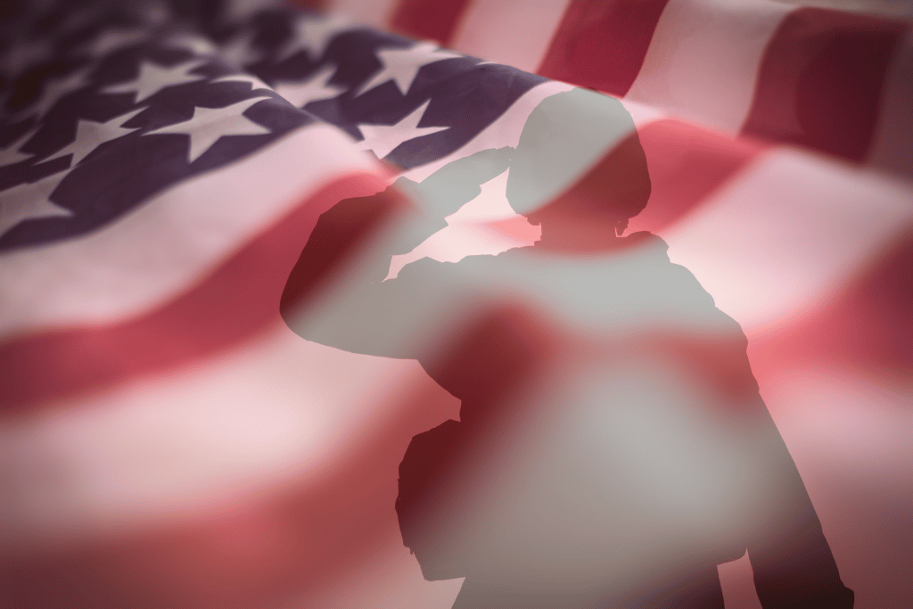memorial day 2025 soldier salute us flag