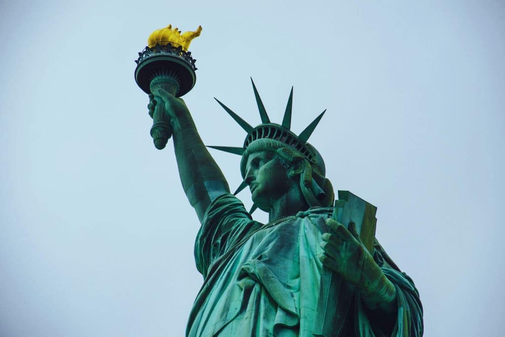 Statue of Liberty in New York Harbor