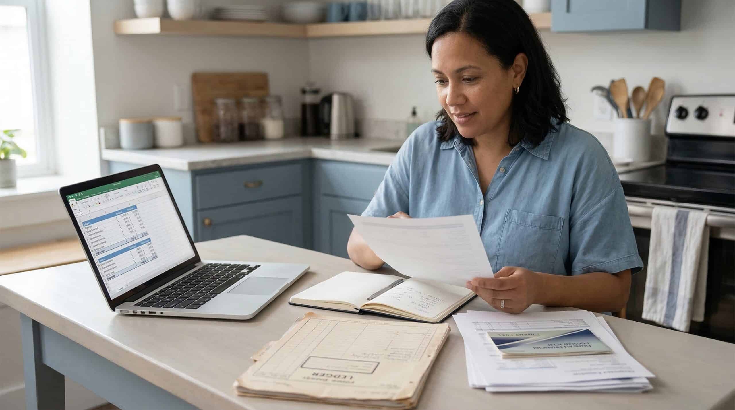 Credit counselor reviewing debt service and repayment options with a consumer